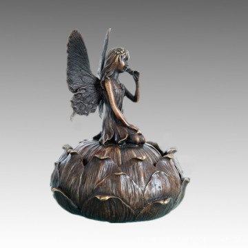 Mythologie Statue Fairy Jewelry Box Bronze Sculpture TPE-500/501